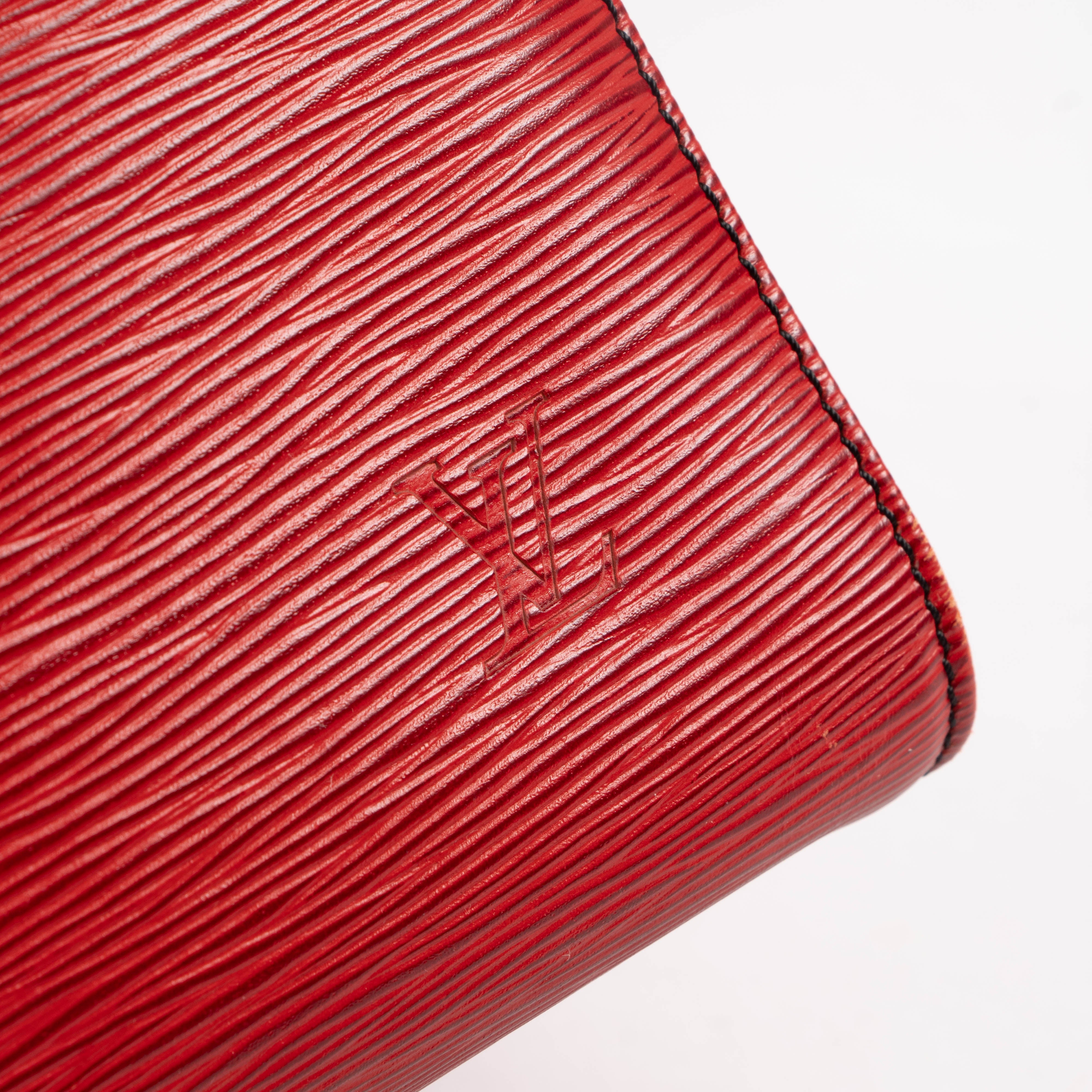 Louis Vuitton Red Epi Keepall 50 Travel Bag – Labellov