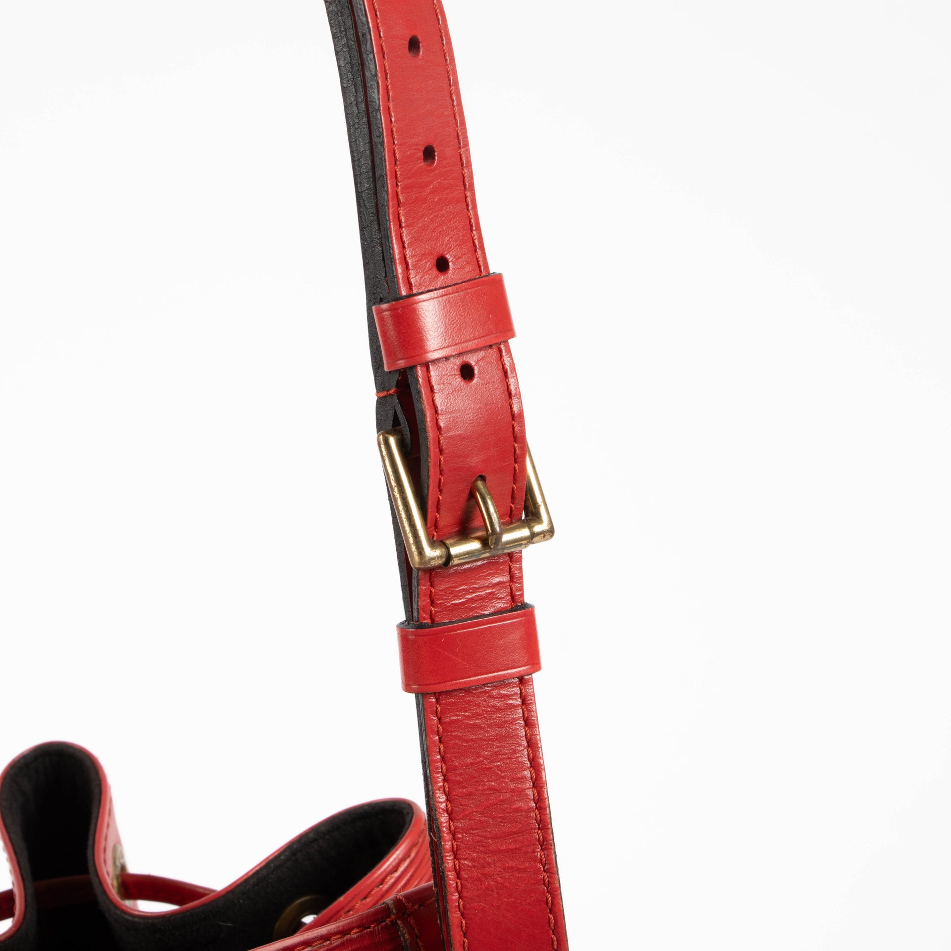Louis Vuitton Red Epi Noé PM Bag