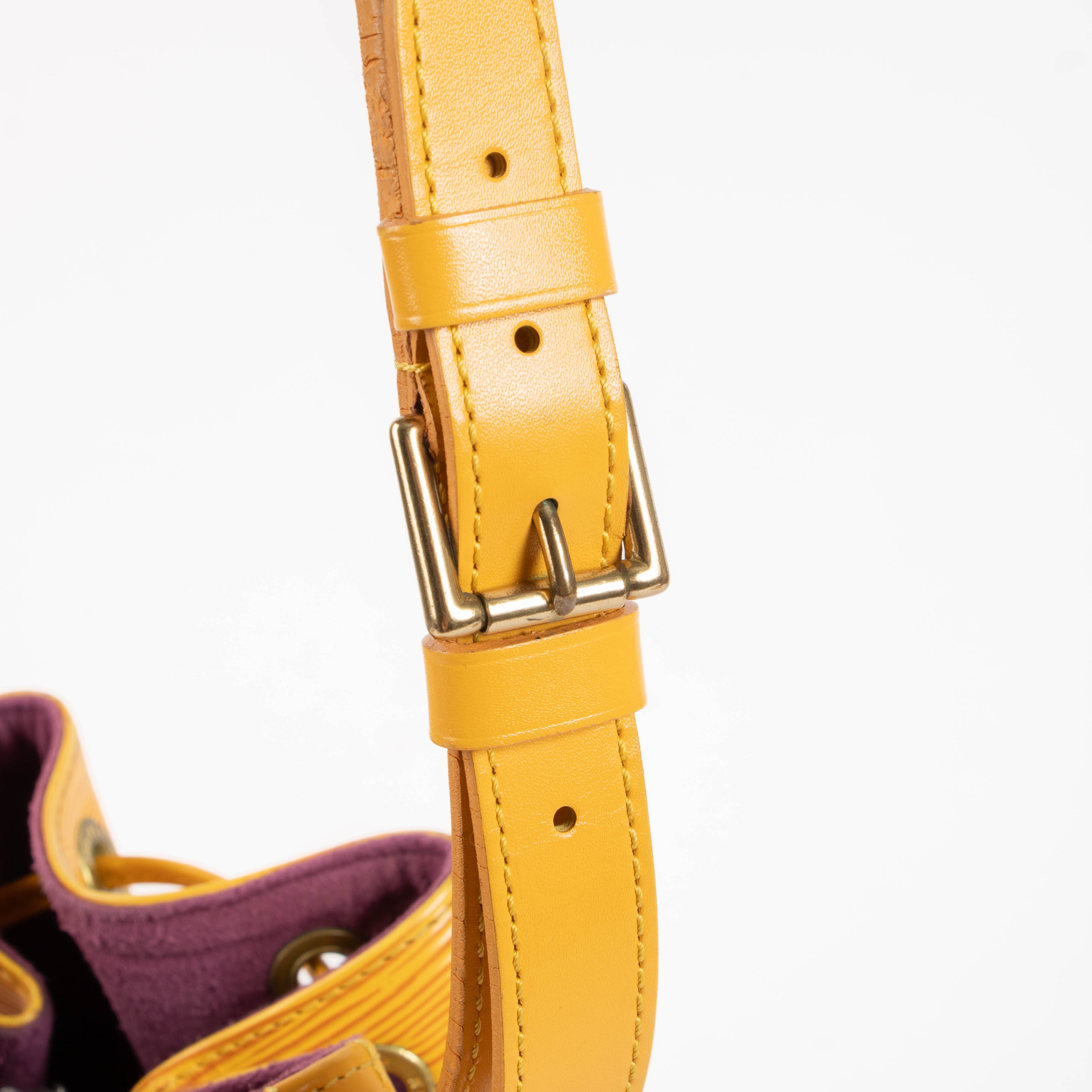 Louis Vuitton Tassil Yellow Epi Noé PM + Elise Wallet – Labellov