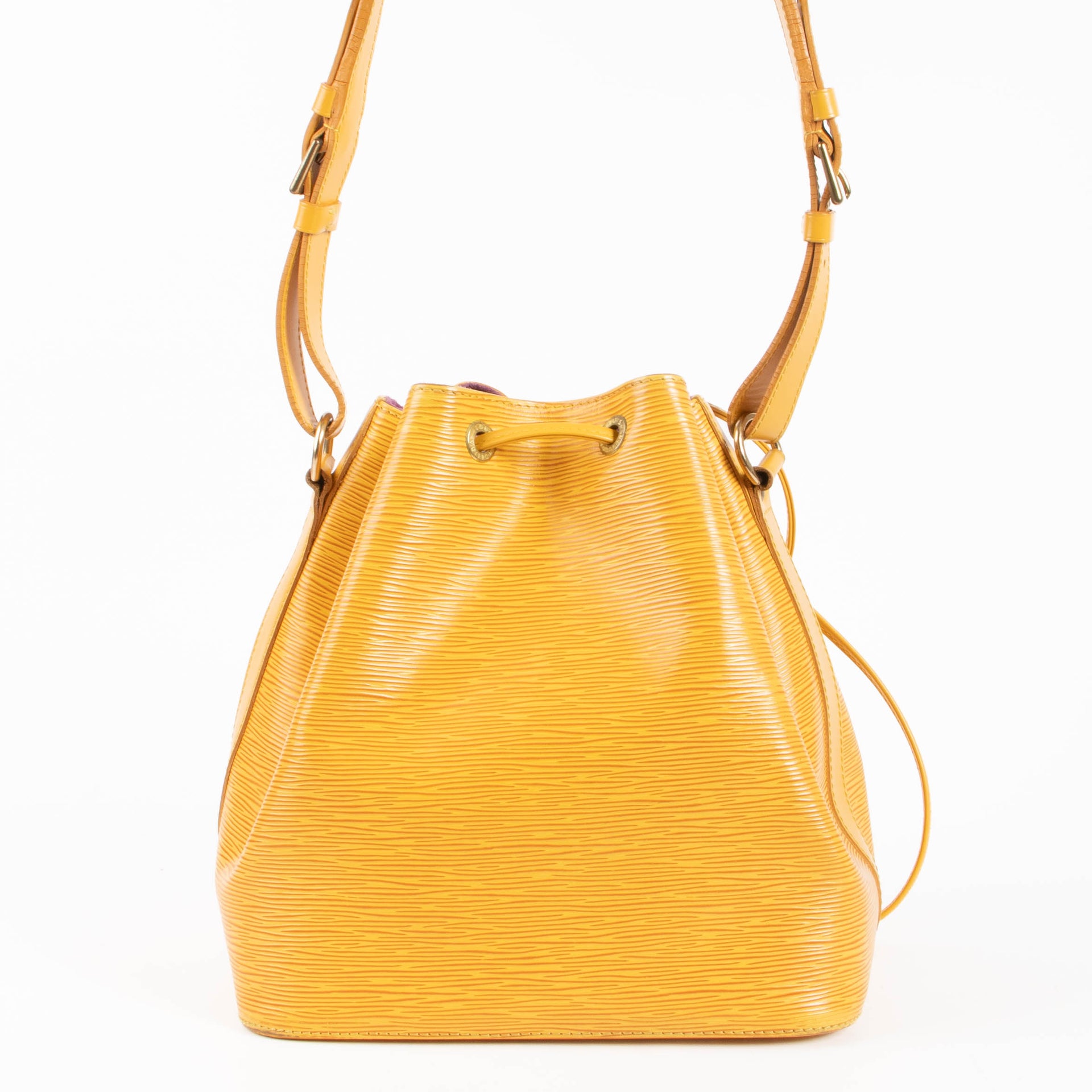 Louis Vuitton Tassil Yellow Epi Noé PM + Elise Wallet
