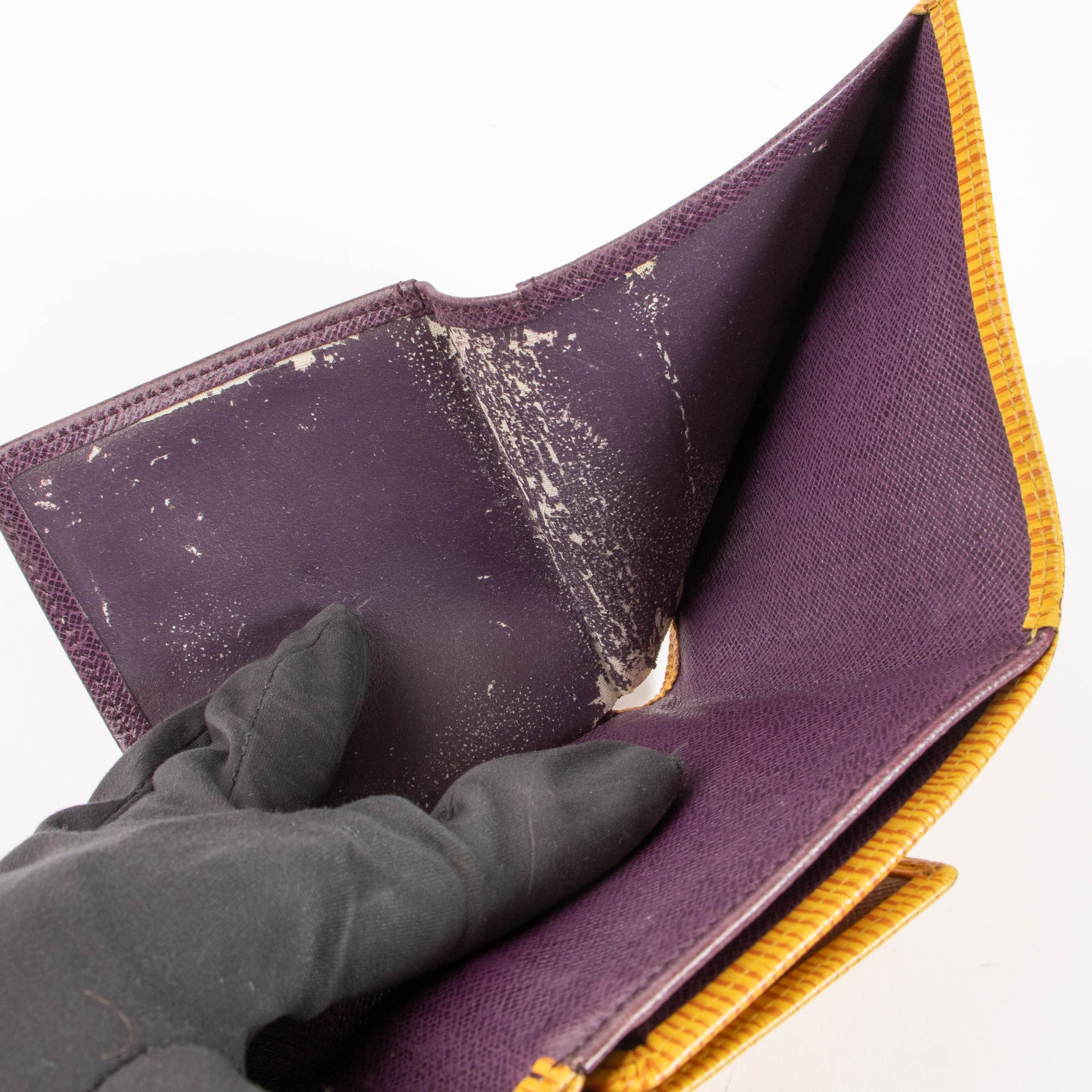 Louis Vuitton Tassil Yellow Epi Noé PM + Elise Wallet