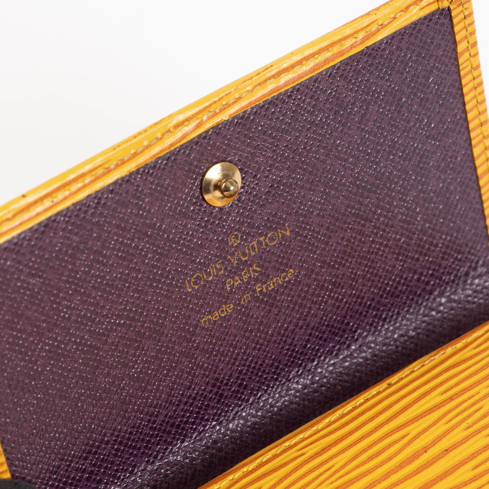 Louis Vuitton Tassil Yellow Epi Noé PM + Elise Wallet