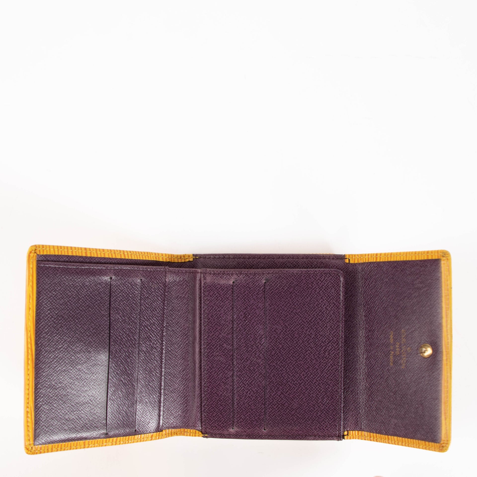 Louis Vuitton Tassil Yellow Epi Noé PM + Elise Wallet