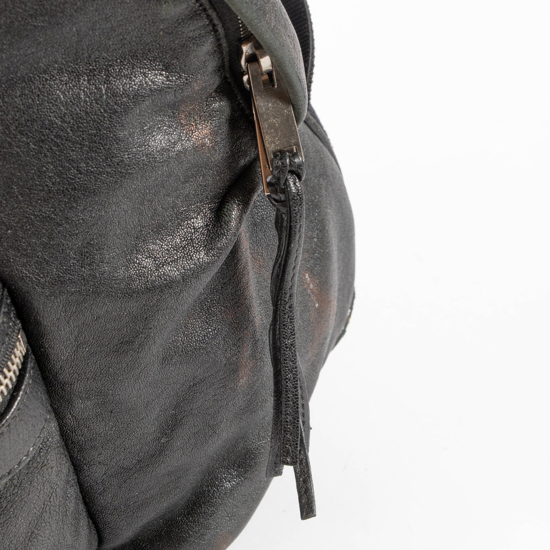 Saint Laurent Black Leather Backpack