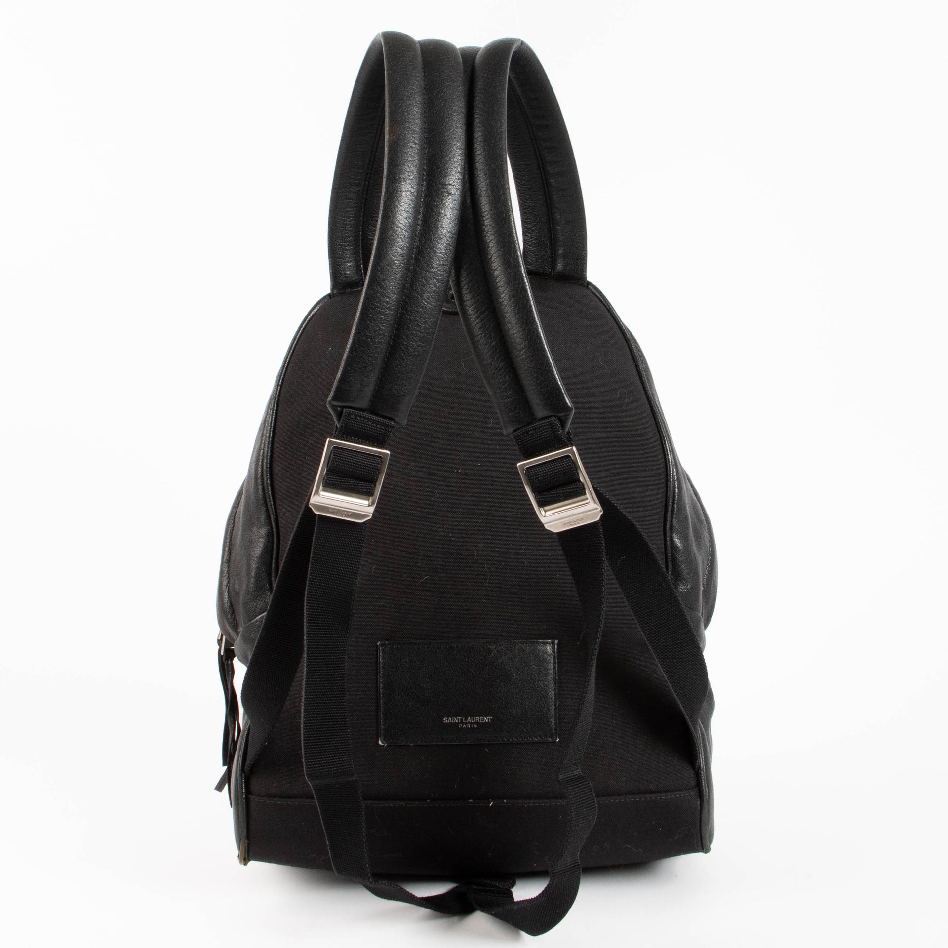 Saint Laurent Black Leather Backpack
