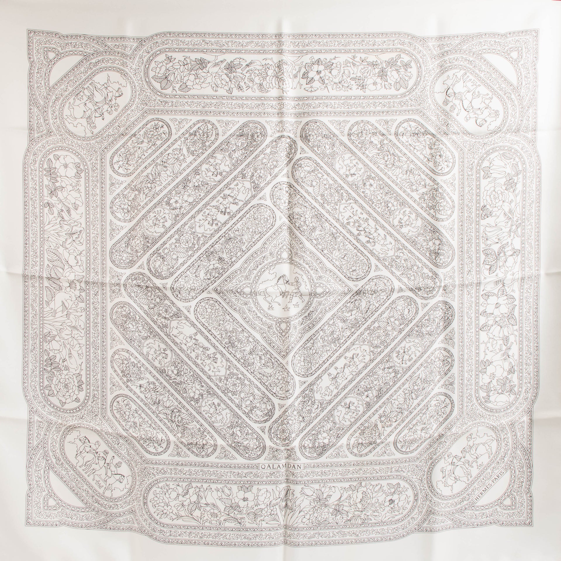Hermès Silk Qalamdan Carre 90 Scarf