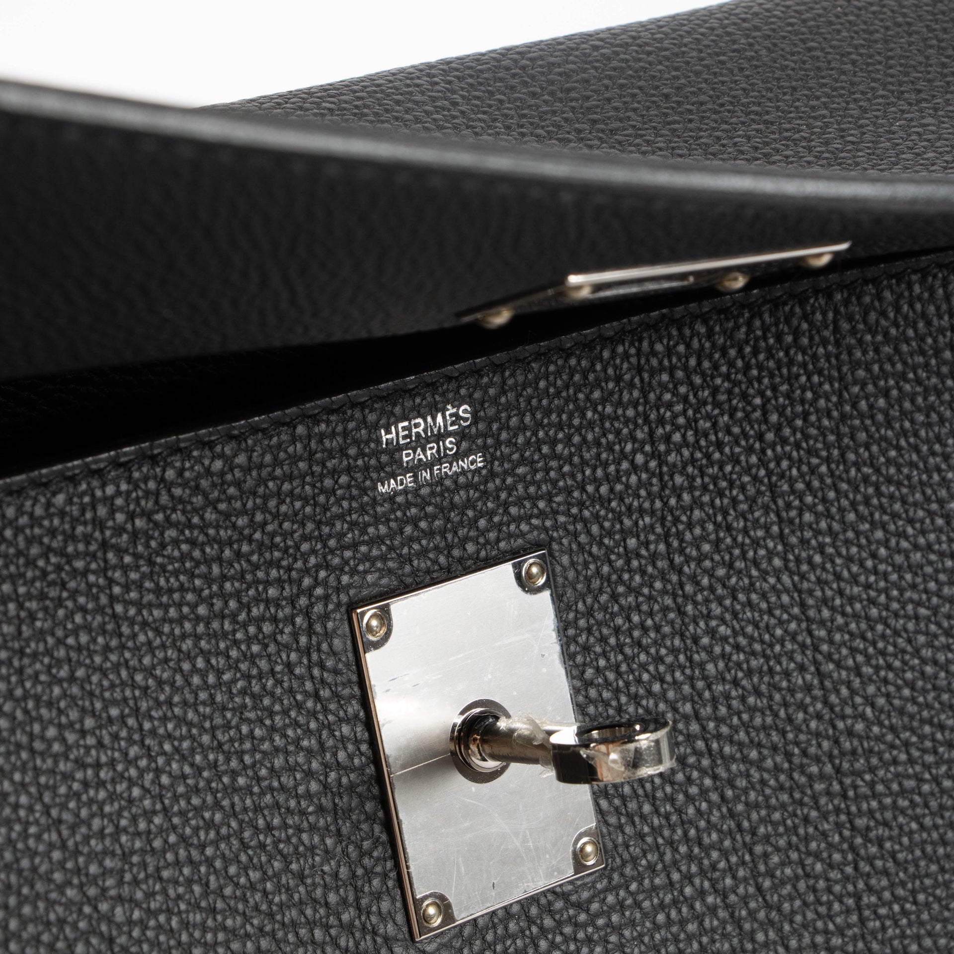 Hermès Kelly Messenger GM Black Togo PHW