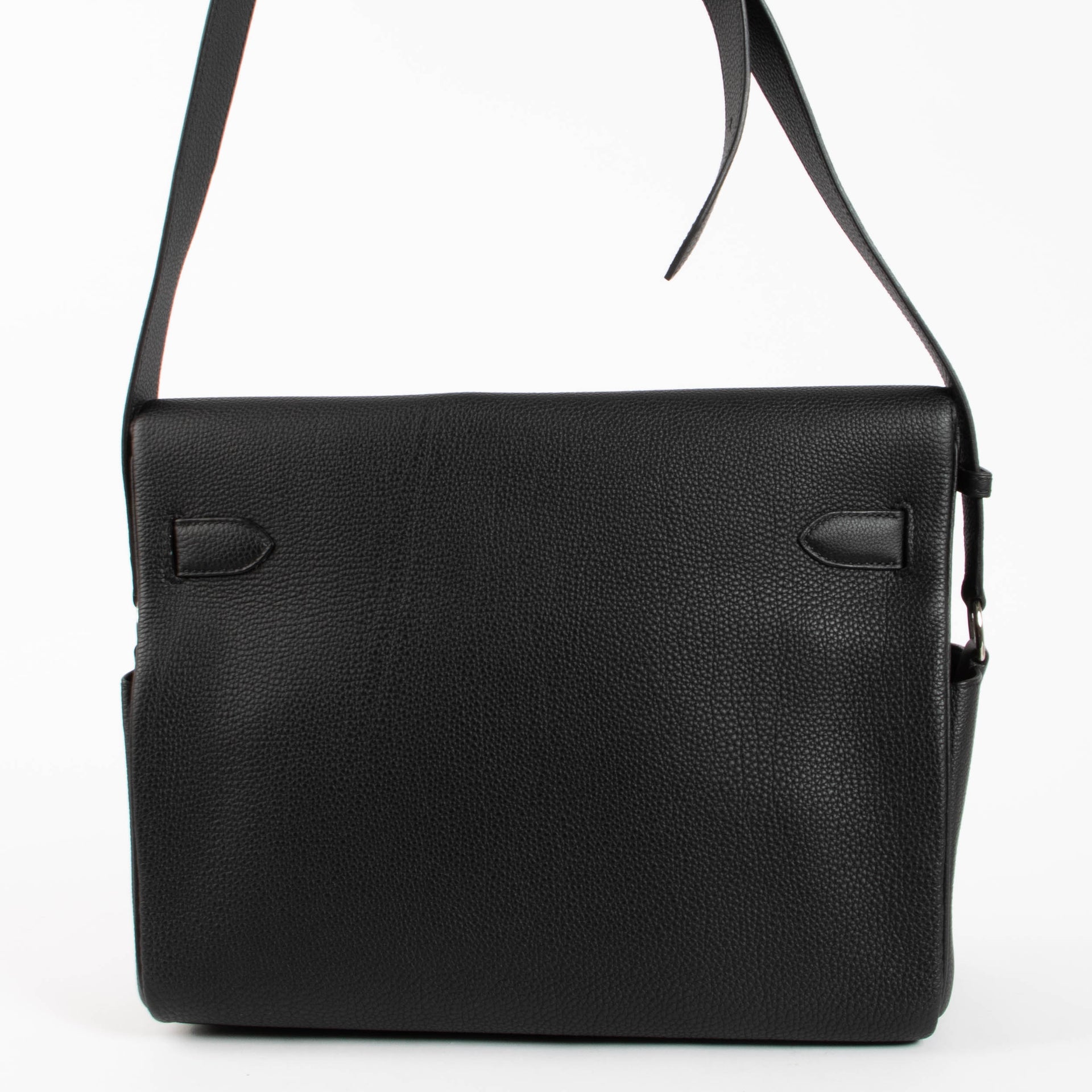 Hermès Kelly Messenger GM Black Togo PHW