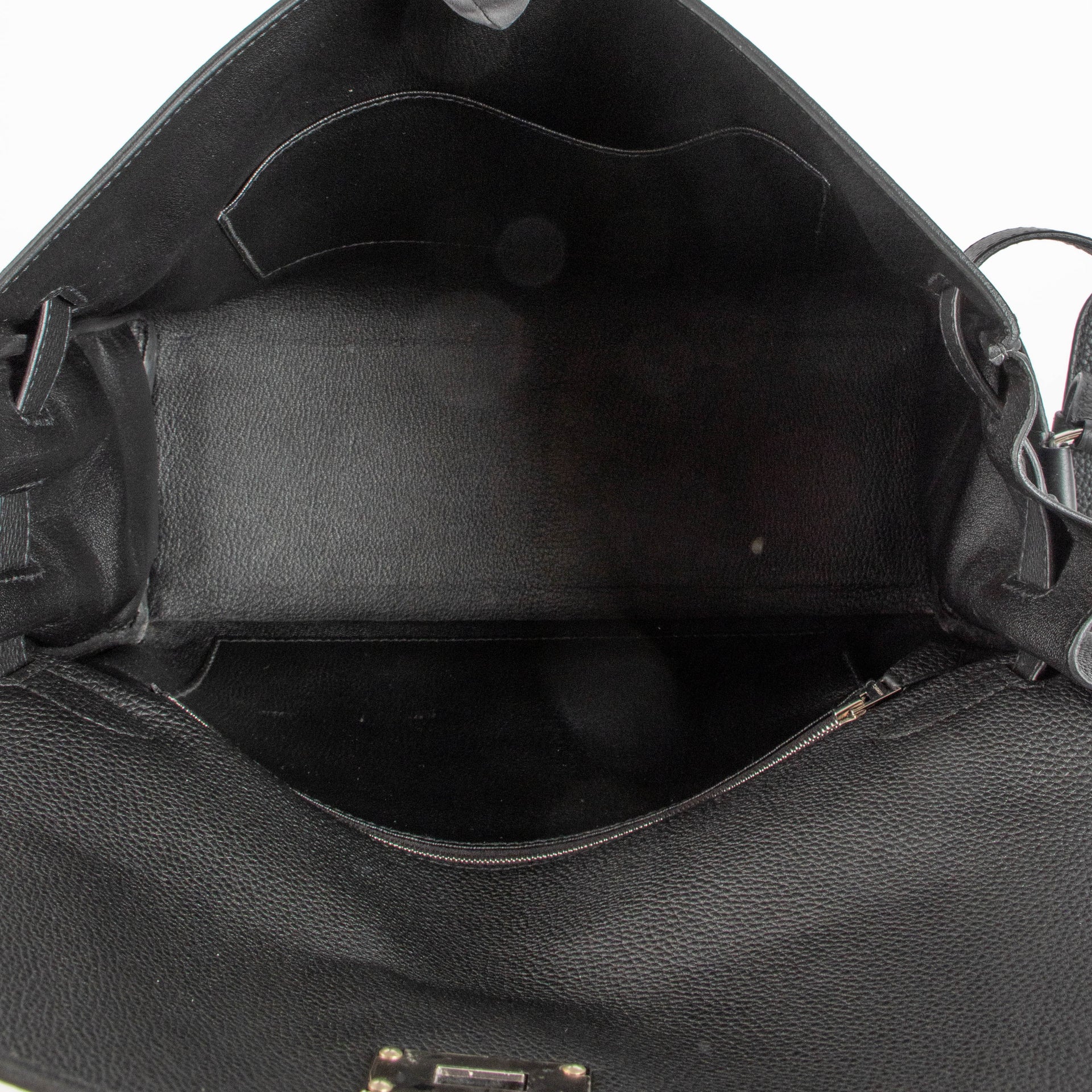 Hermès Kelly Messenger GM Black Togo PHW