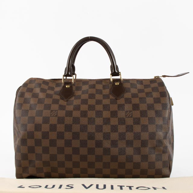 Louis Vuitton Damier Ebene Speedy 35 Bag