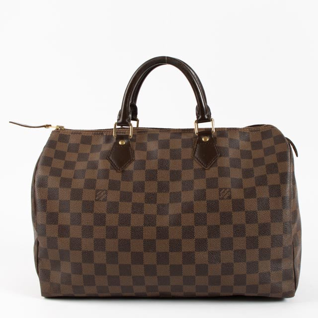 Louis Vuitton Damier Ebene Speedy 35 Bag