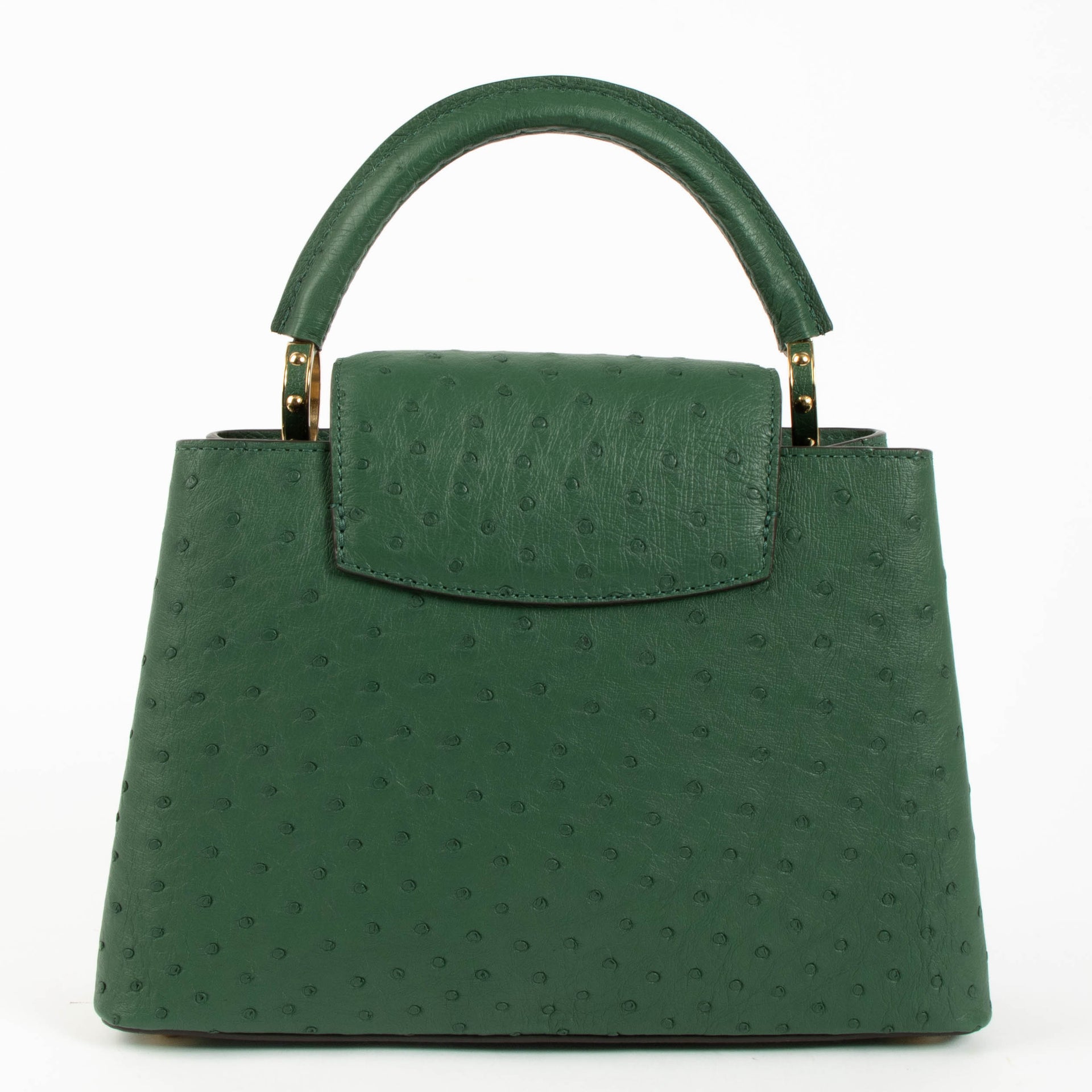 Louis Vuitton Green Ostrich Capucines BB Bag