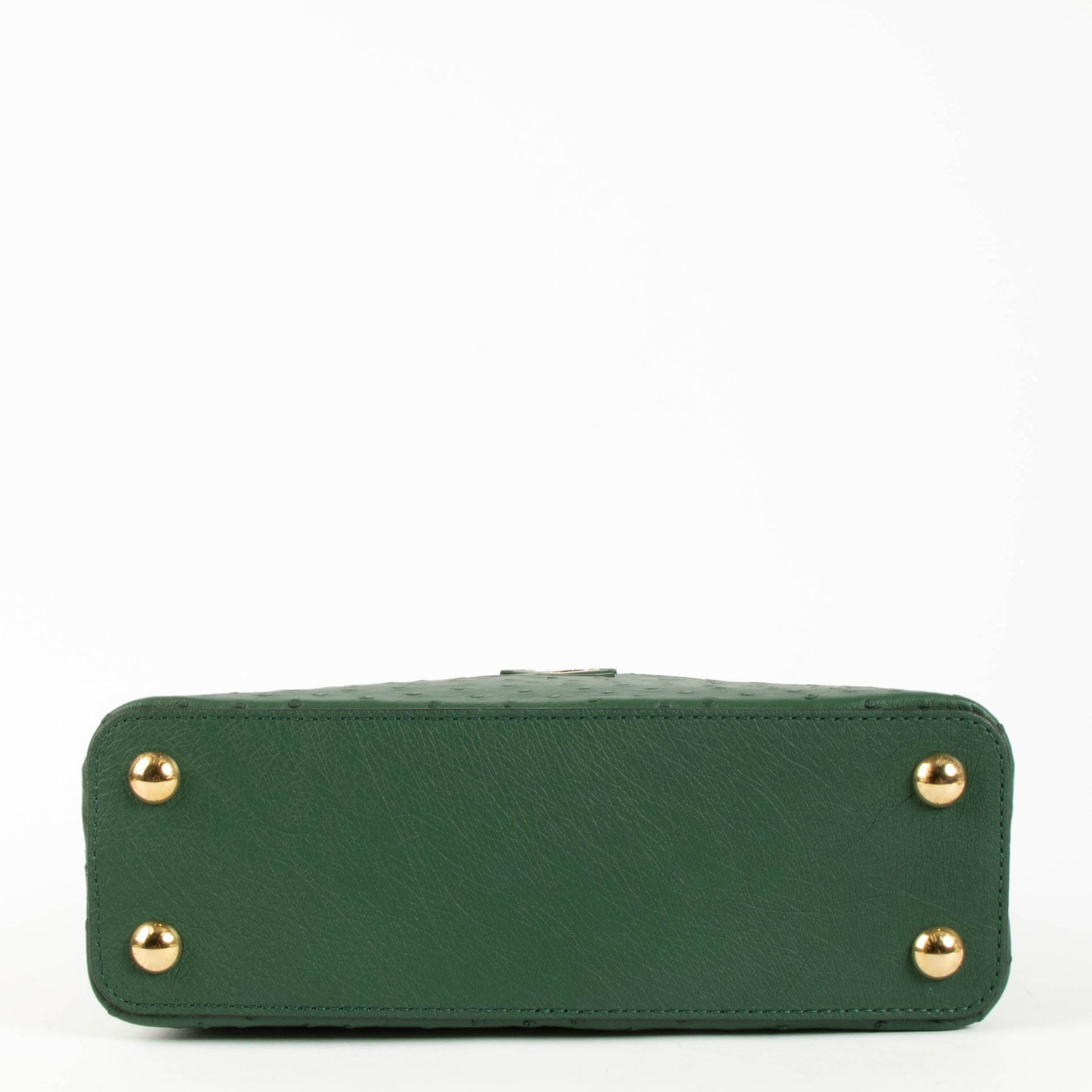 Louis Vuitton Green Ostrich Capucines BB Bag