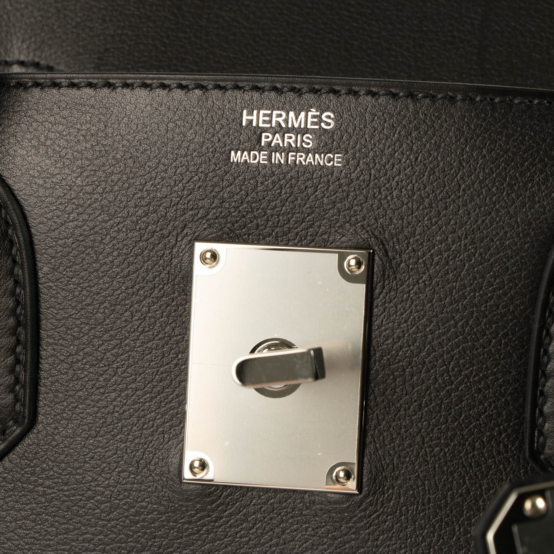 Hermès Black Evergrain HAC Rock 40 PHW