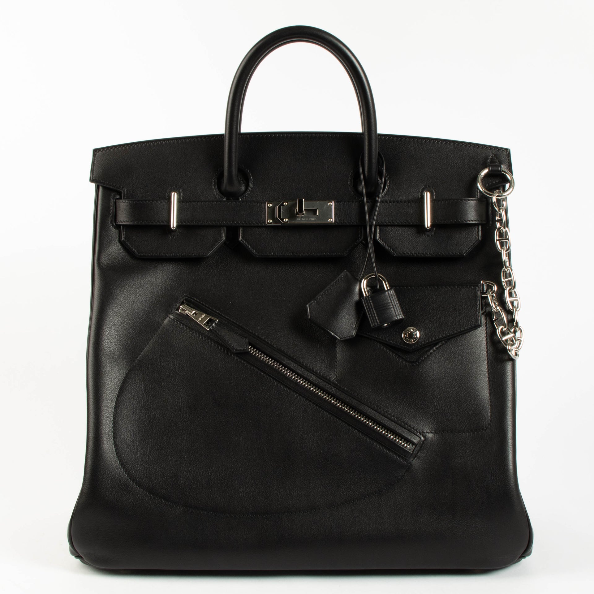 Hermès Black Evergrain HAC Rock 40 PHW