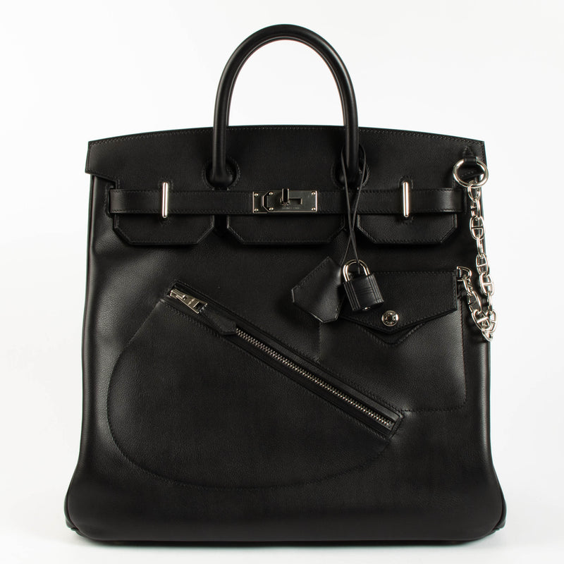 Hermès Black Evergrain HAC Rock 40 PHW