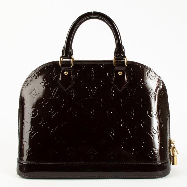 Louis Vuitton Amarante Monogram Vernis Alma PM Bag