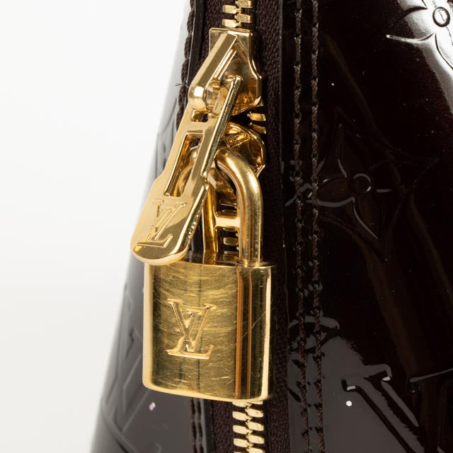 Louis Vuitton Amarante Monogram Vernis Alma PM Bag