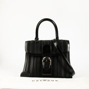 Shop the authentic Delvaux Black Toile de Cuir Vernis Brillant MM Bag on Labellov.com!
