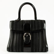 Shop the authentic Delvaux Black Toile de Cuir Vernis Brillant MM Bag on Labellov.com!