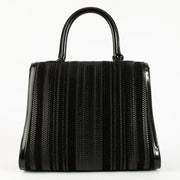 Shop the authentic Delvaux Black Toile de Cuir Vernis Brillant MM Bag on Labellov.com!