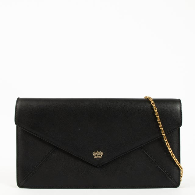 Shop the authentic Delvaux Black Polo Brin de Folle Chain Clutch on Labellov.com!