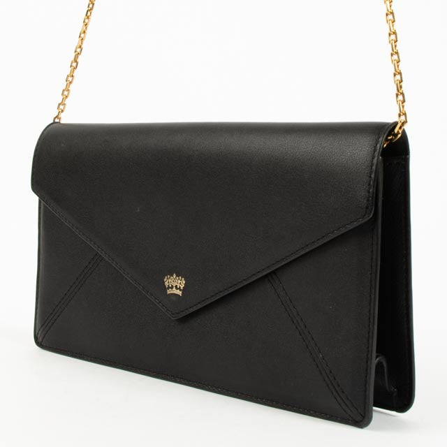 Shop the authentic Delvaux Black Polo Brin de Folle Chain Clutch on Labellov.com!