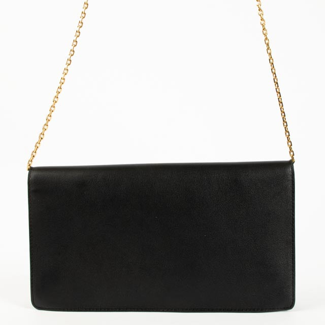 Shop the authentic Delvaux Black Polo Brin de Folle Chain Clutch on Labellov.com!