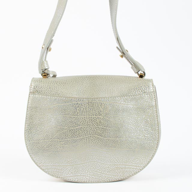 Delvaux Antique Silver Le Mutin Mini Army Bag