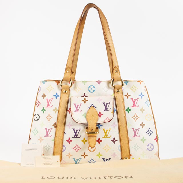 Louis Vuitton Murakami White Monogram Multicolor Aurelia Bag