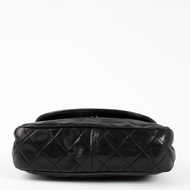Chanel Vintage Black Lambskin Tassel Flap Bag