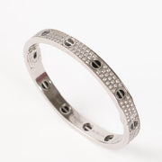 Shop authentic Cartier White Gold Diamond Pavé Ceramic LOVE Classic Bracelet on Labellov.com.