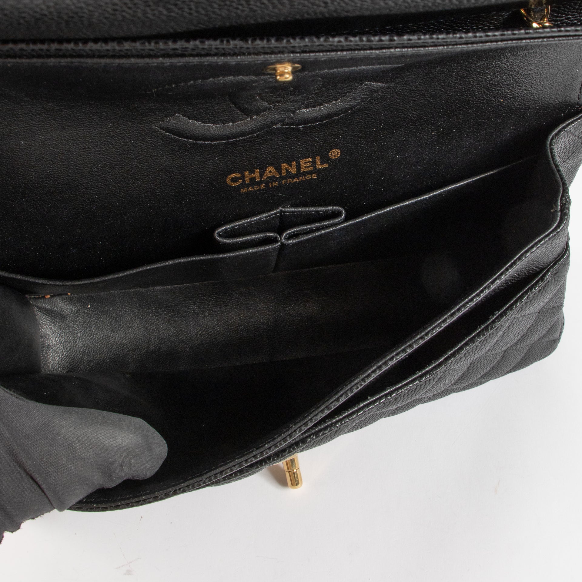 Chanel Black Caviar Medium Classic 11.12 Bag