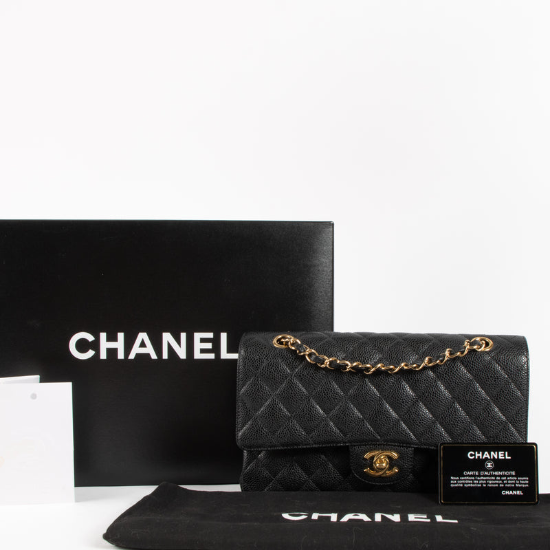 Chanel Black Caviar Medium Classic 11.12 Bag