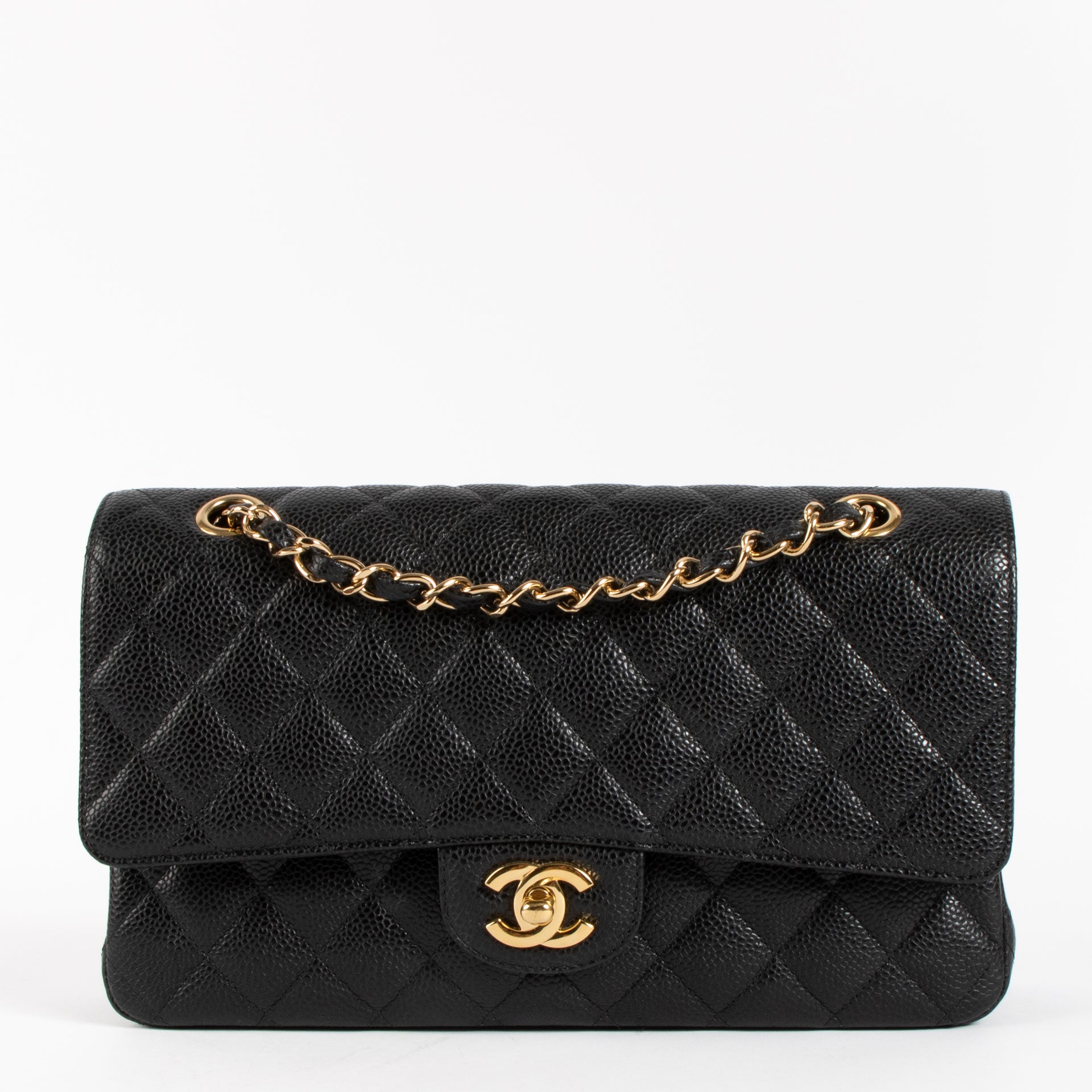 Chanel Black Caviar Medium Classic 11.12 Bag