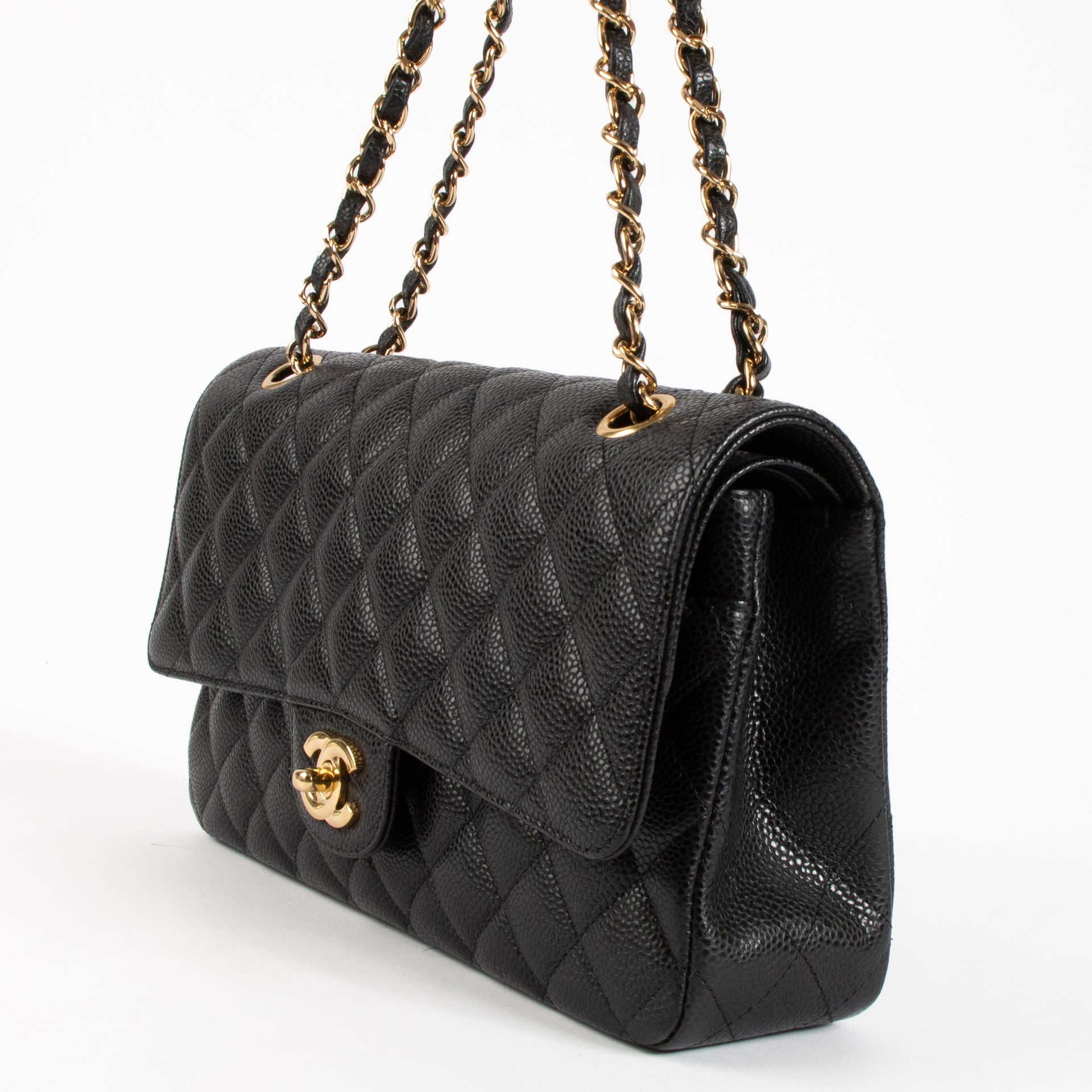 Chanel Black Caviar Medium Classic 11.12 Bag
