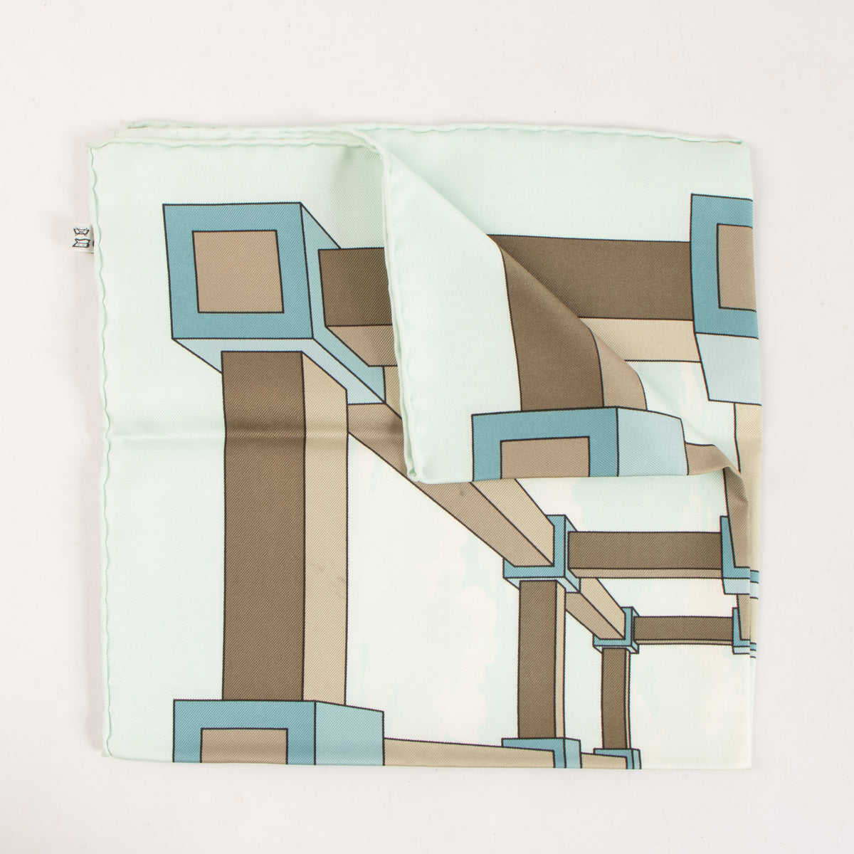 Shop this authentic Hermes Blue Silk A.M. Cassandre Gavroche 45 Scarf Pre-Loved on Labellov.com