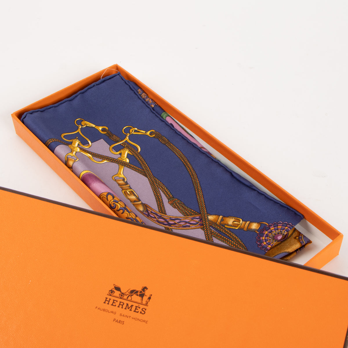  Shop this authentic Hermes Purple Silk Festival Gavroche 45 Scarf Pre-Loved on Labellov.com