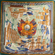 Shop this authentic Hermès Marine Naïve Henry F. Smith Multicolour Silk Carré 70 Scarf pre-loved on labellov.com