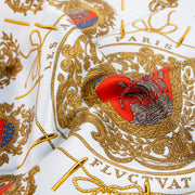 Shop this authentic Hermes Blue Silk Les Armes de Paris Gavroche 45 Scarf Pre-Loved on Labellov.com