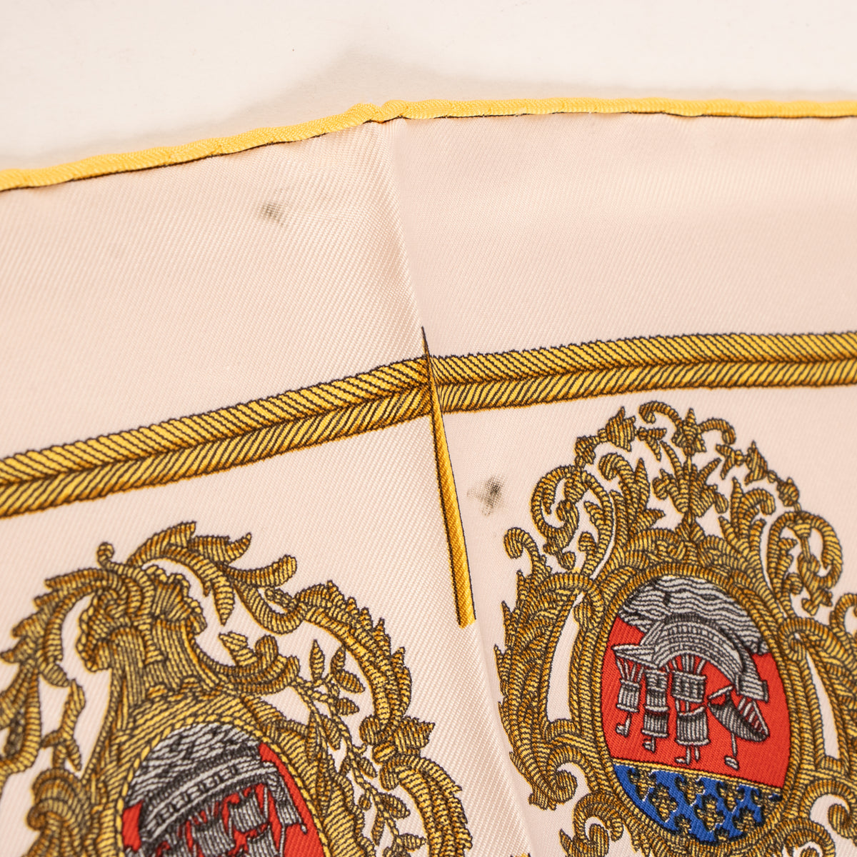Hermes Pink Silk Les Armes de Paris Gavroche 45 Scarf