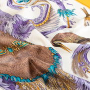 Shop this authentic Hermès Yellow Silk Cérès Carré 90 Scarf pre-loved on labellov.com