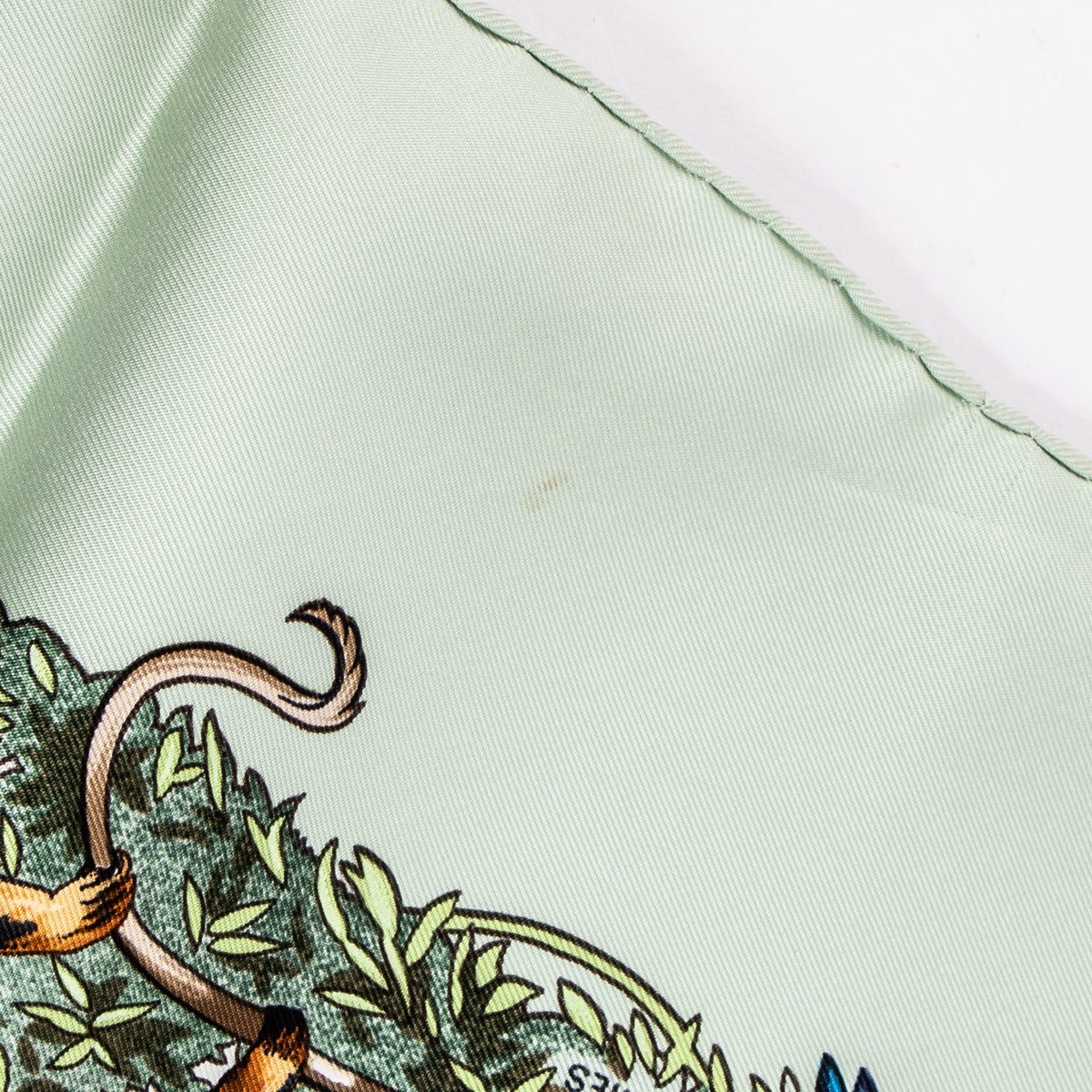 Hermes Mint Green Silk Sichuan Carré 90 Scarf