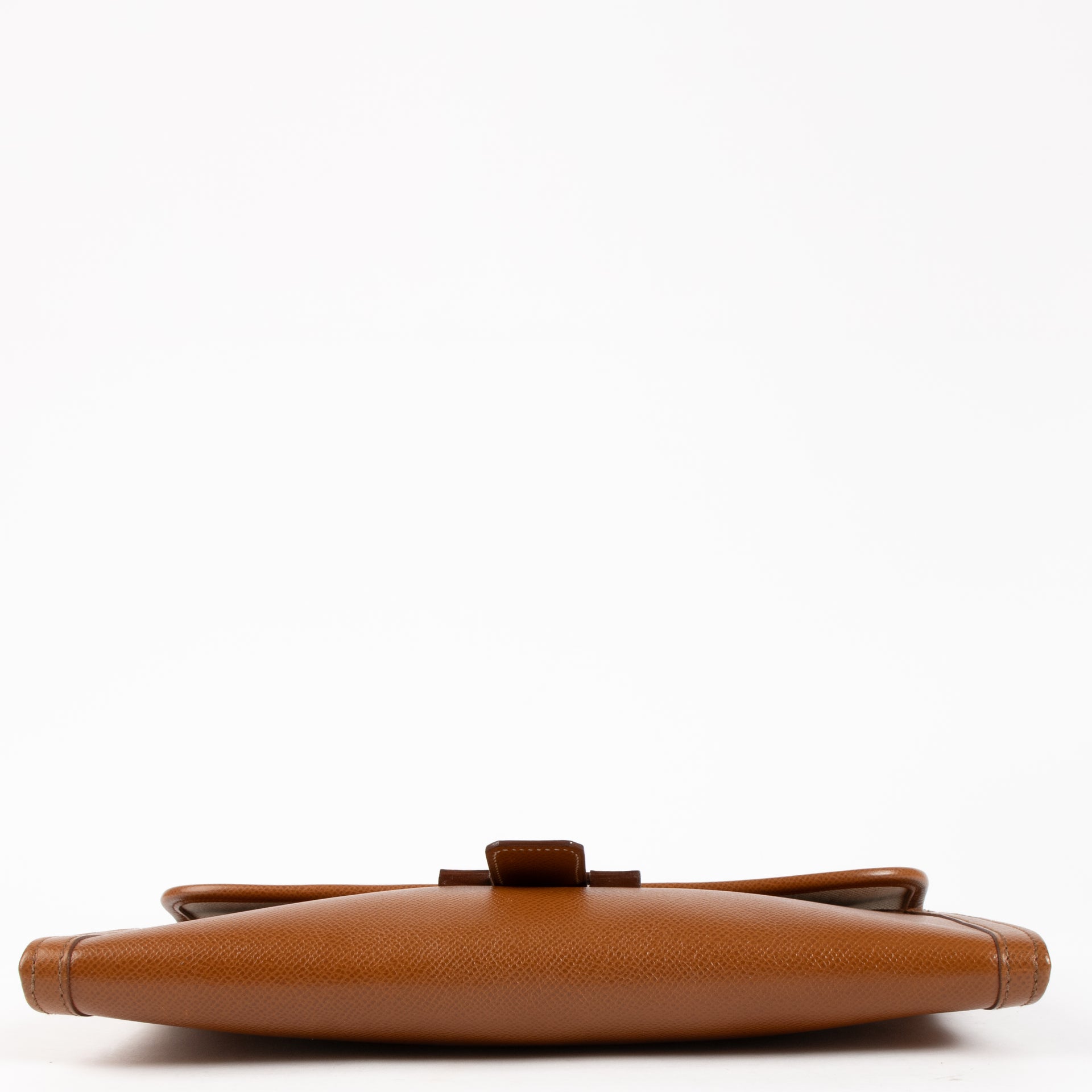Hermes Gold Courchevel Jige PM Clutch