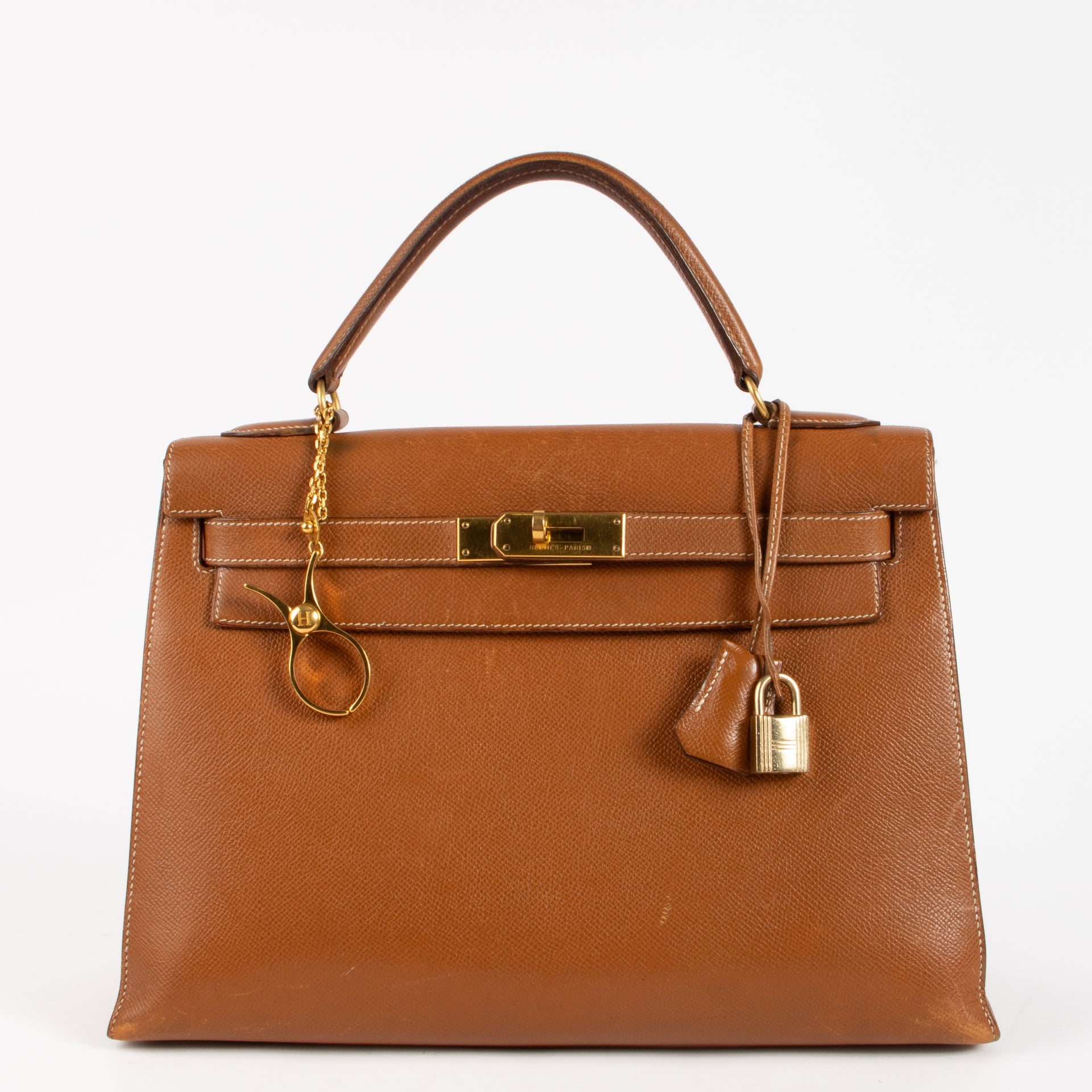 Hermès Kelly 32 Gold Courchevel GHW Bag