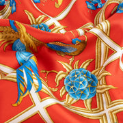 Shop this authentic Hermès Caraïbes Red Silk Gavroche 45 Scarf pre-loved on Labellov.com