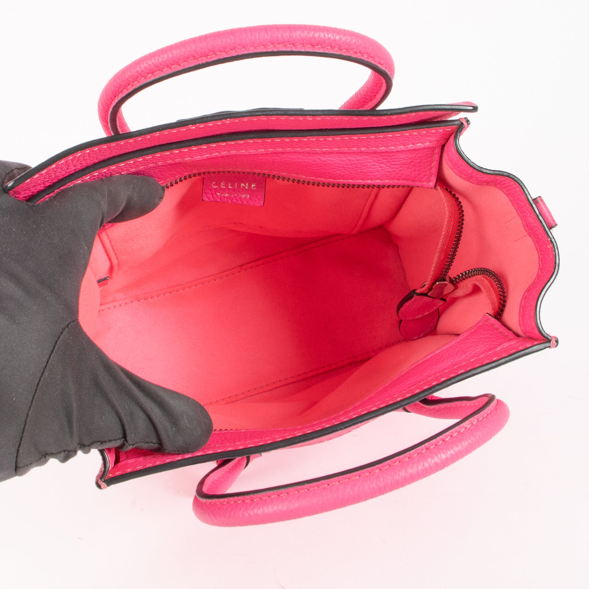 Celine Pink Nano Luggage Bag