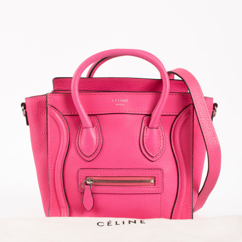 Celine Pink Nano Luggage Bag