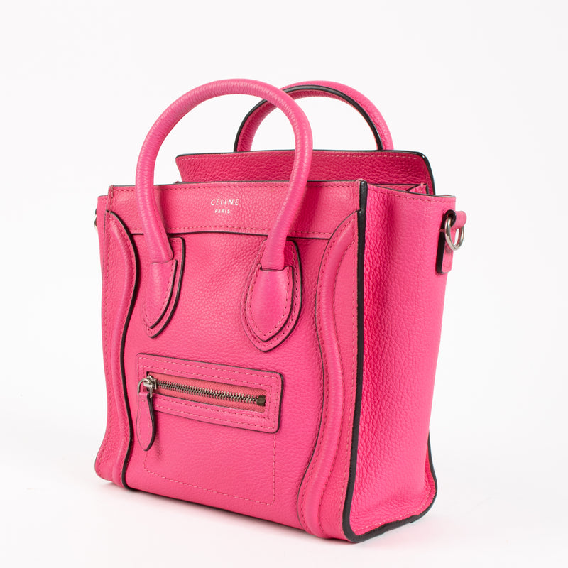 Celine Pink Nano Luggage Bag