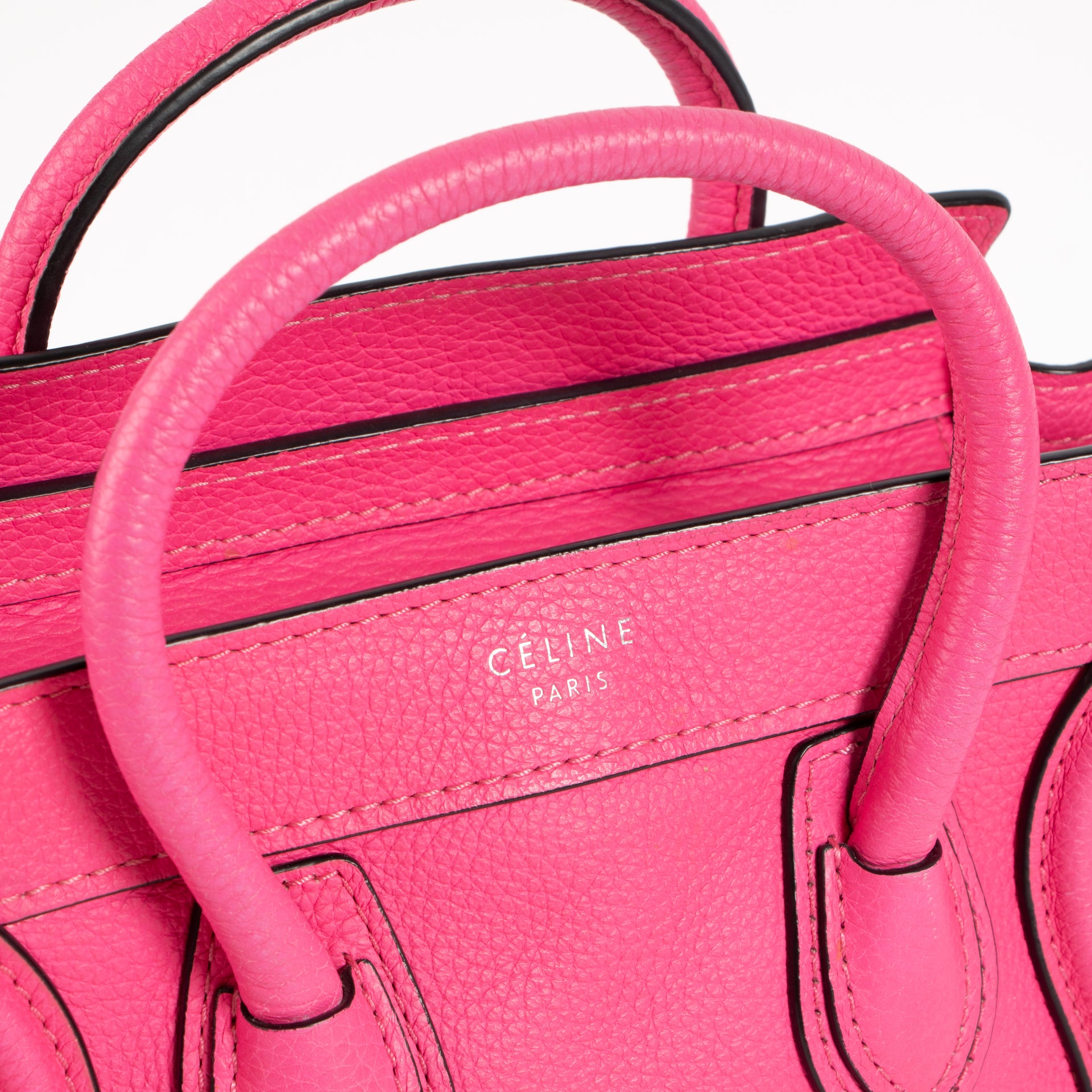 Celine Pink Nano Luggage Bag